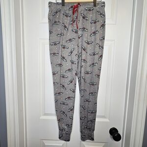FRIENDS Pajama Lounge Pants Central Perk Graphics Gray Women's Size S NWOT